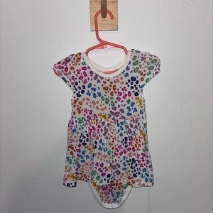 Little Sleepies rainbow leopard twirl dress with bodysuit